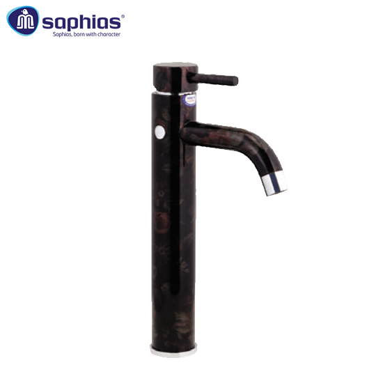 Vòi lavabo 1 lỗ 3D hoa hồng Saphias SP-1110CB30