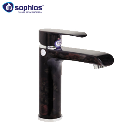 Vòi lavabo 1 lỗ 3D hoa hồng Saphias SP-150B30