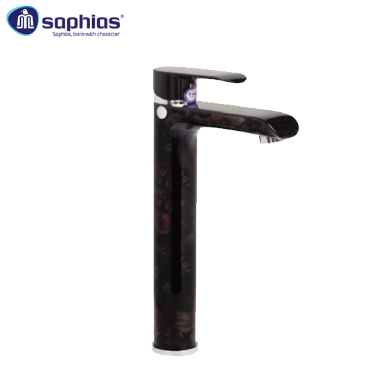 Vòi lavabo 1 lỗ 3D hoa hồng Saphias SP-150CB30