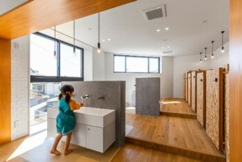 Phòng tắm công cộng cho trẻ em: Mẹo thiết kế và ý tưởng